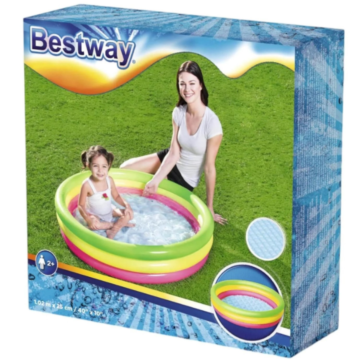 Piscina Inflable Suelo Inflable niños 102cm Bestway  7