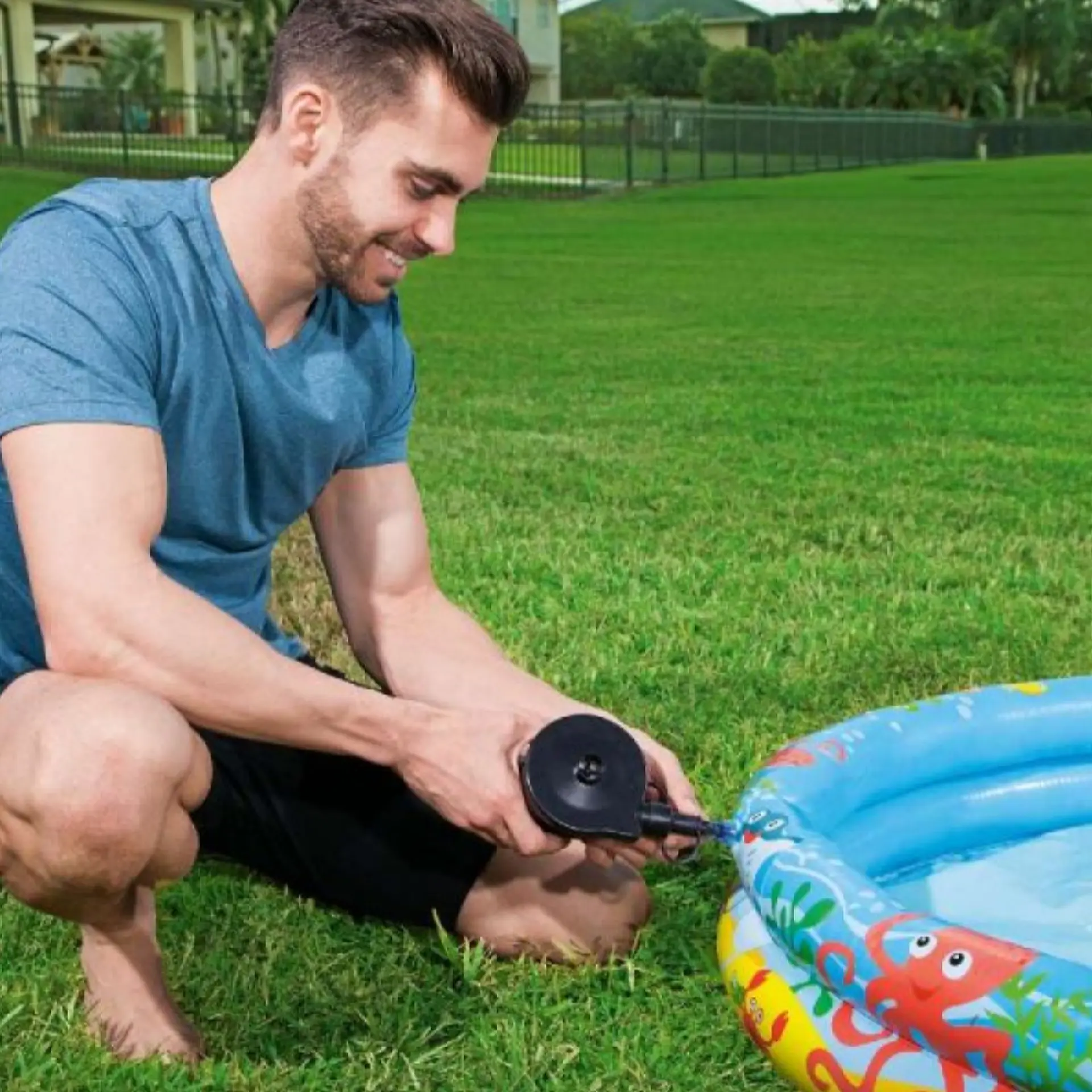 Piscina Inflable + Aro + Pelota 122cm Bestway  7