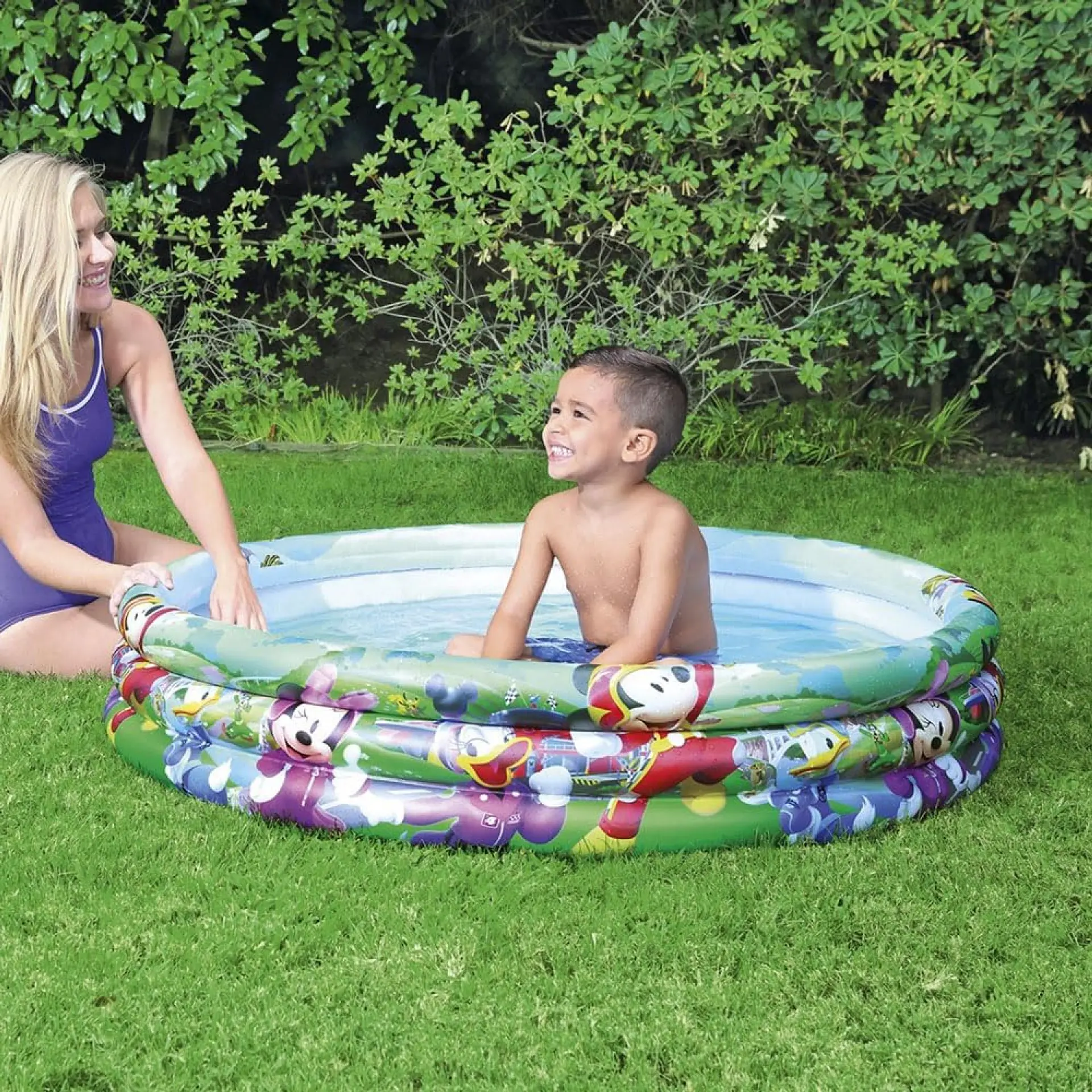 Piscina Inflable 3 Anillos 122Cm Mickey  5