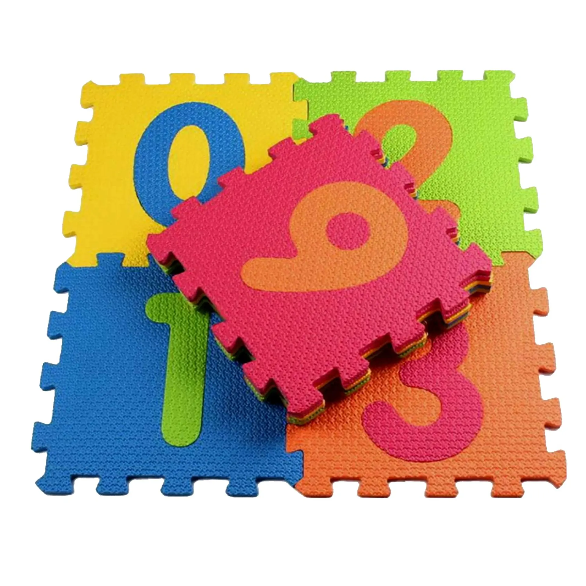 Alfombra Puzzle De Goma Eva Números 10 Piezas Multicolor 1