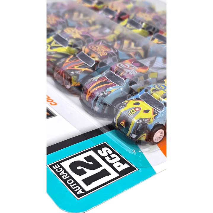 Set 12 autitos Multicolor Auto Race 4