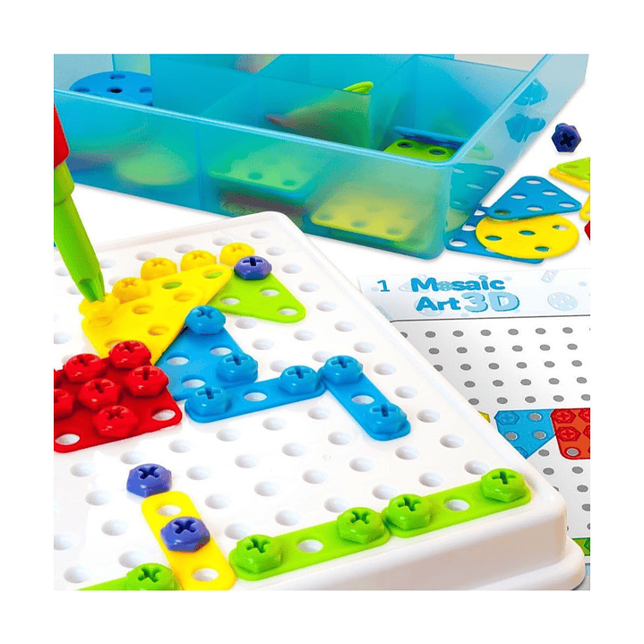 Set Rompecabeza Creativo Tornillos Mosaico 310 pcs 2