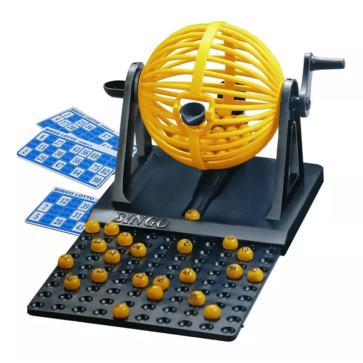 Juego Set Mini Bingo Tómbola 90 Números y 12 Cartones 1