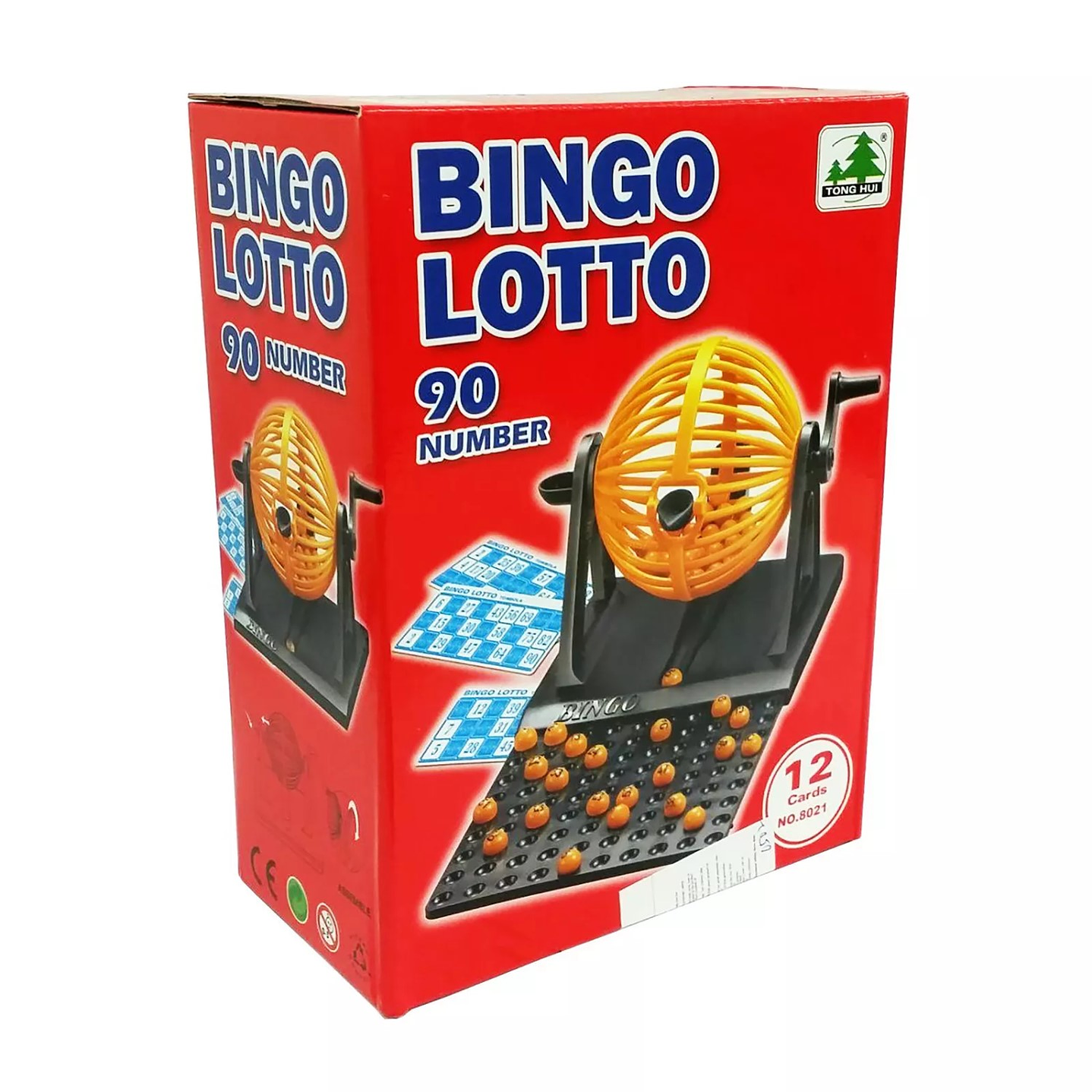 Juego Set Mini Bingo Tómbola 90 Números y 12 Cartones 8