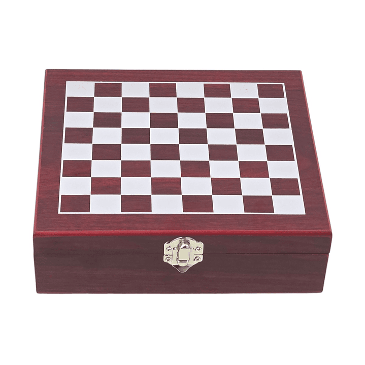 Set Juego de Ajedrez Con Petaca 8oz y Accesorios 5