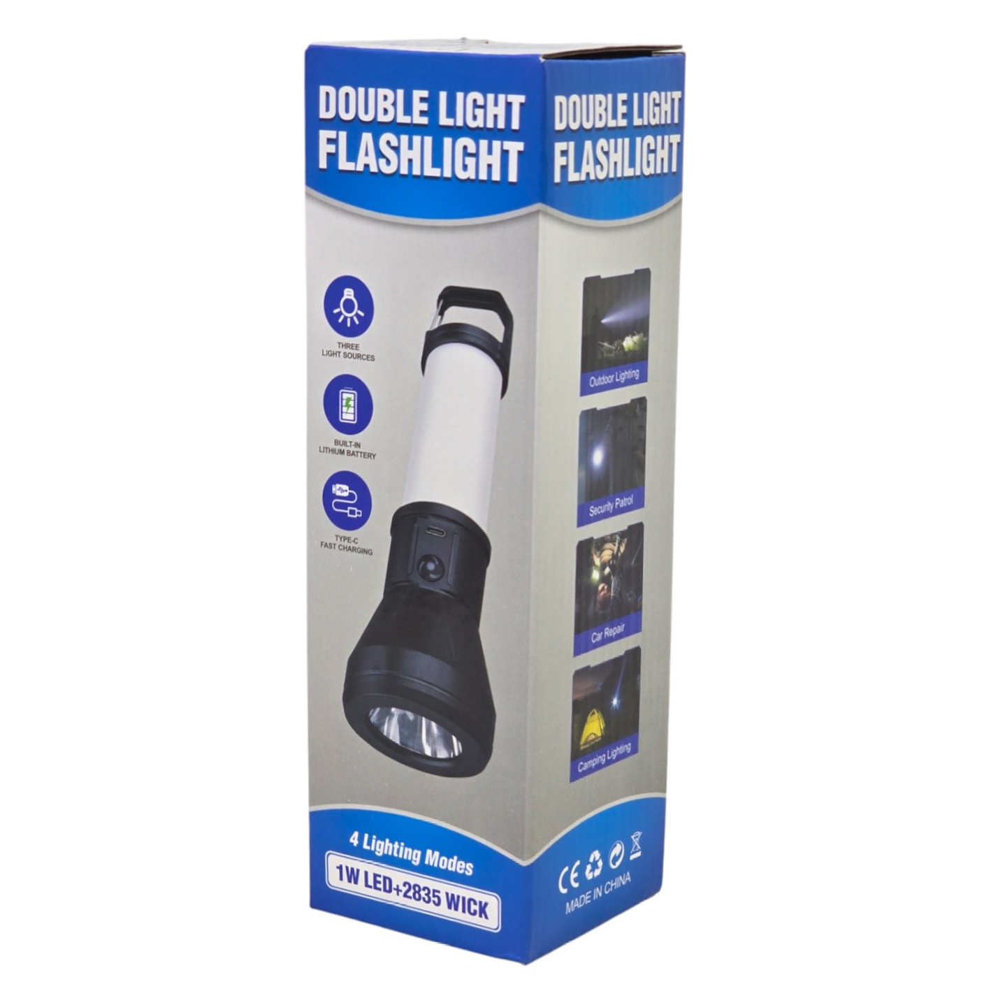 Linterna Recargable Led 2 en 1 de Mano y Colgante 23cm 6