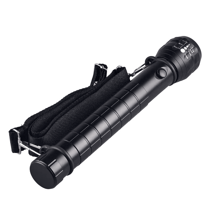 Linterna Táctica Led Aluminio 30cm a Pilas GK8033 5