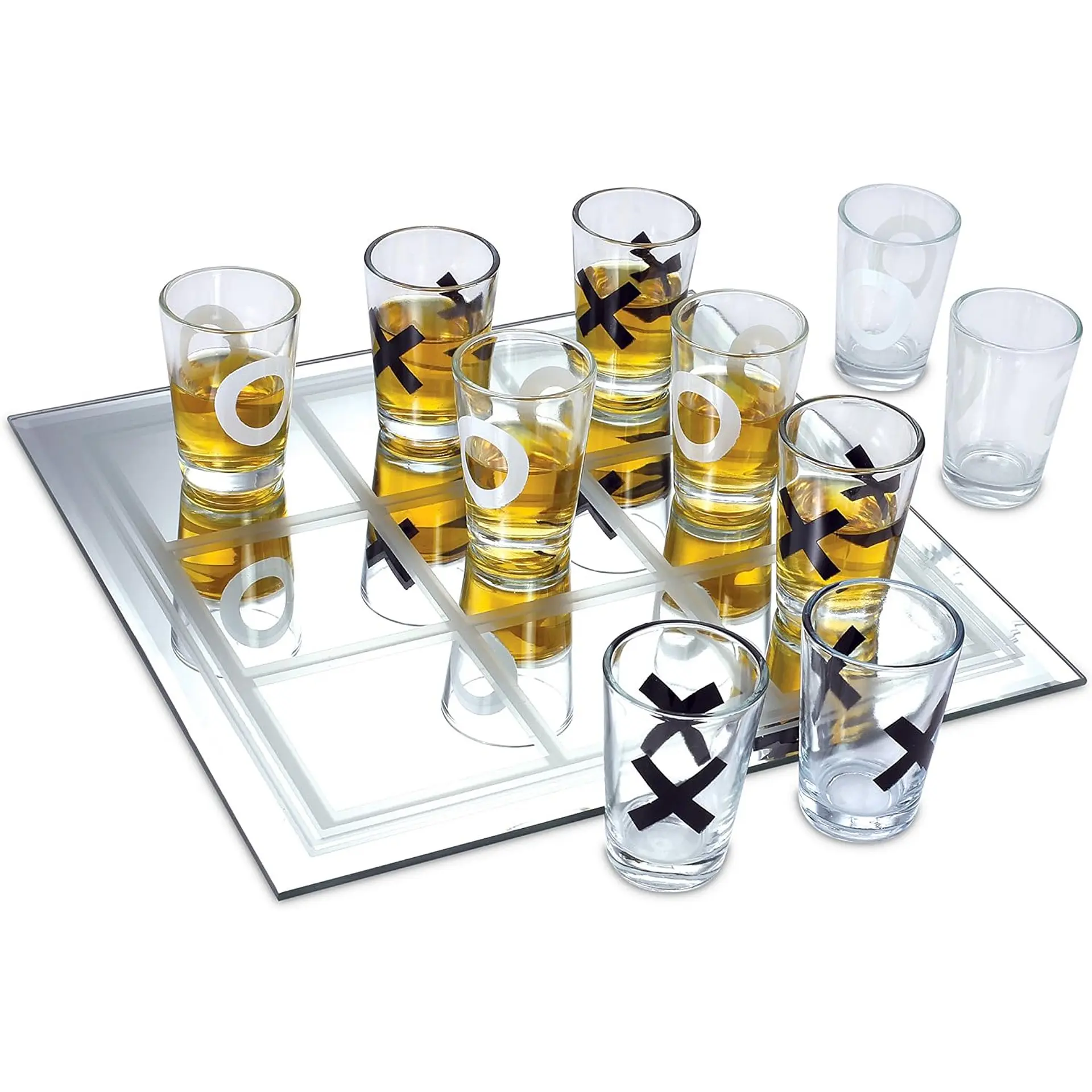 Juego de Shot Gato Tik Tac Toe 9 vasos Chupito 1