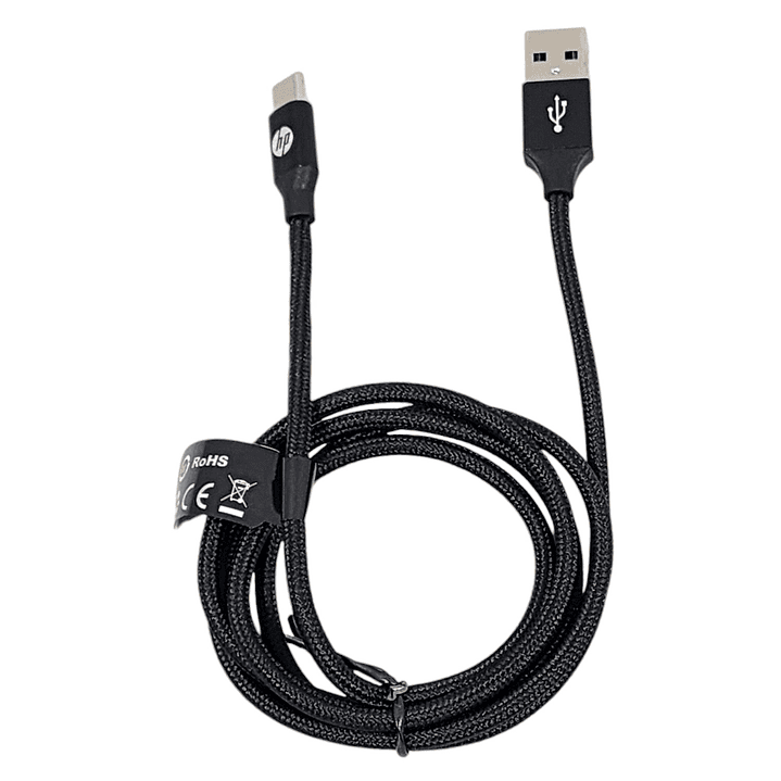 Cable HP USB Tipo-C 1Mt Negro DHC-TC102-1M 2