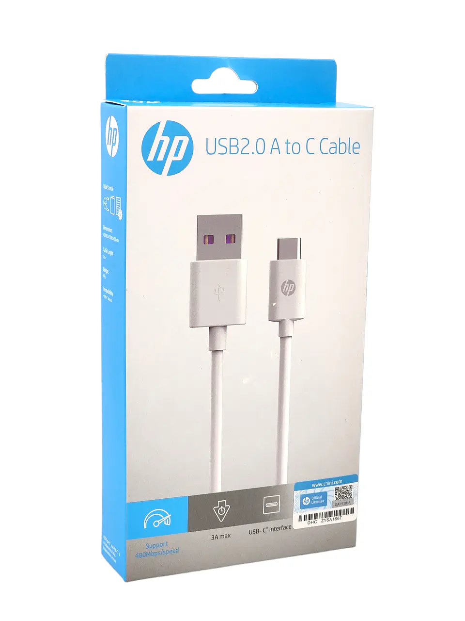 Cable HP USB Tipo-C 2Mt Blanco DHC-TC100-2M 4