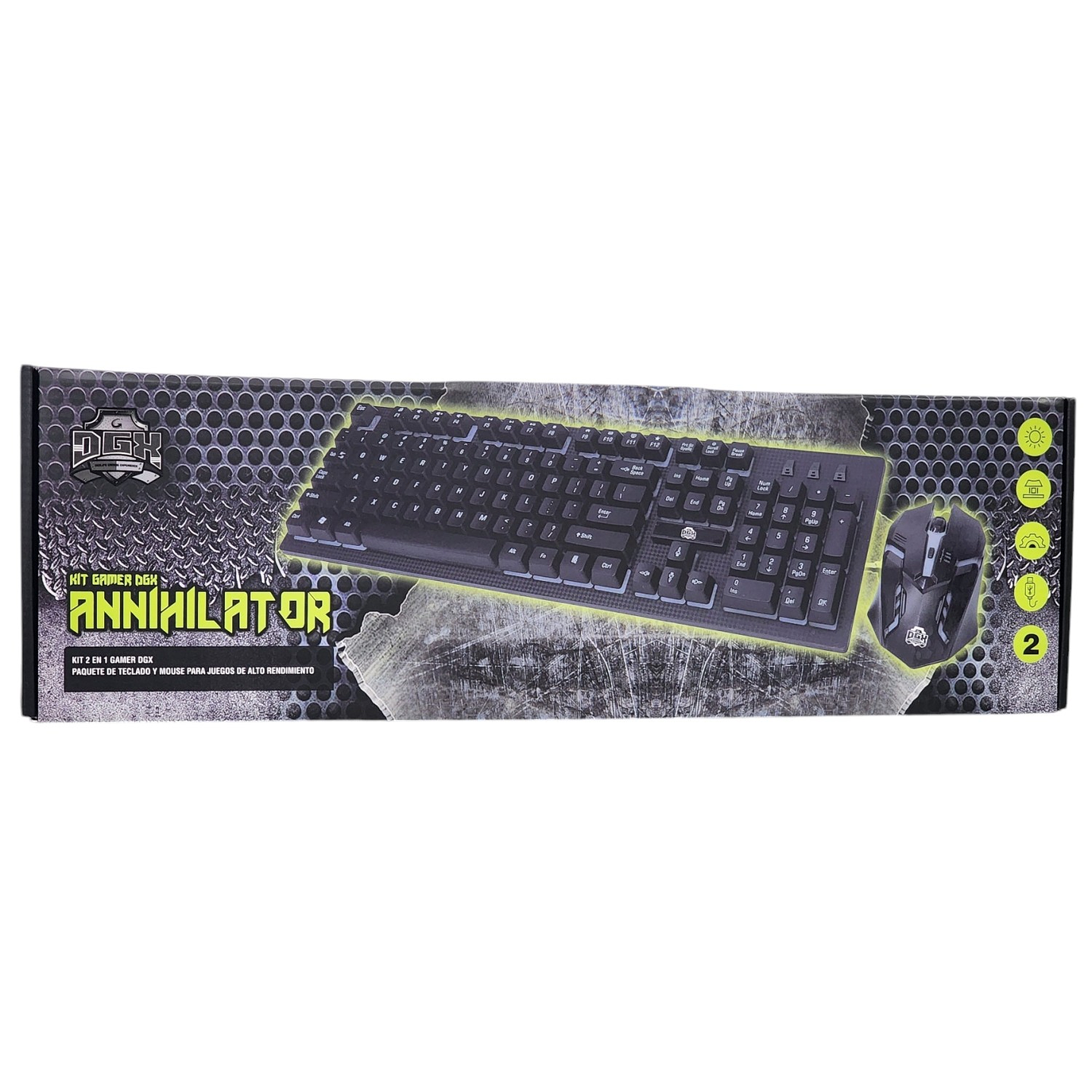 Kit Teclado y Mouse Gamer DGX Annihilator 330006 6