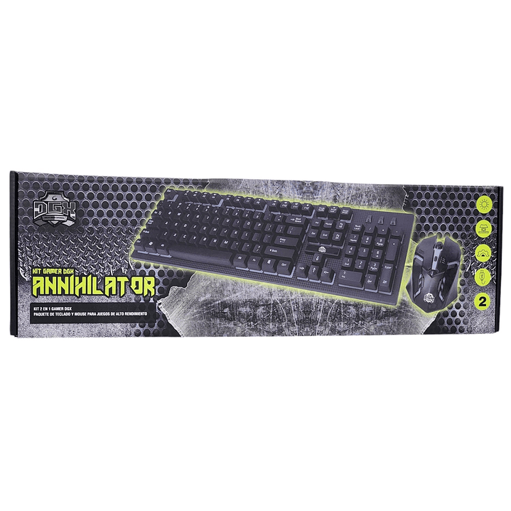 Kit Teclado y Mouse Gamer DGX Annihilator 330006 6