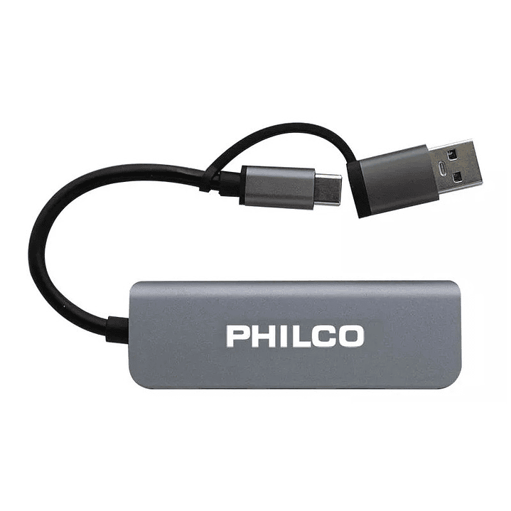 Hub USB Philco 4 En 1 Tipo C A Usb 42184 3