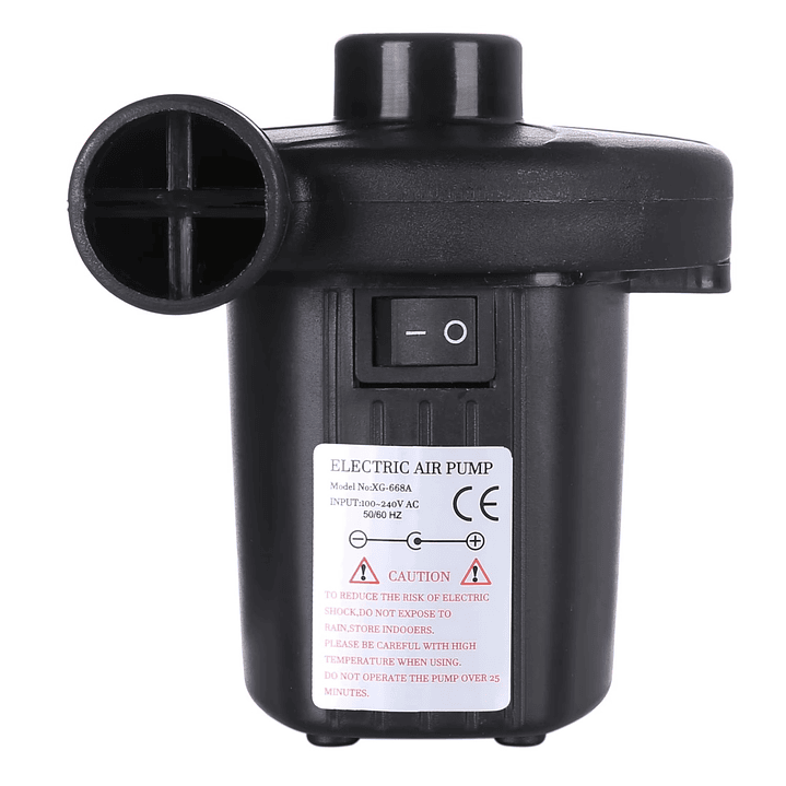 Inflador De Aire Portátil Eléctrico 220/12v 3 Boquillas XG-668A  5