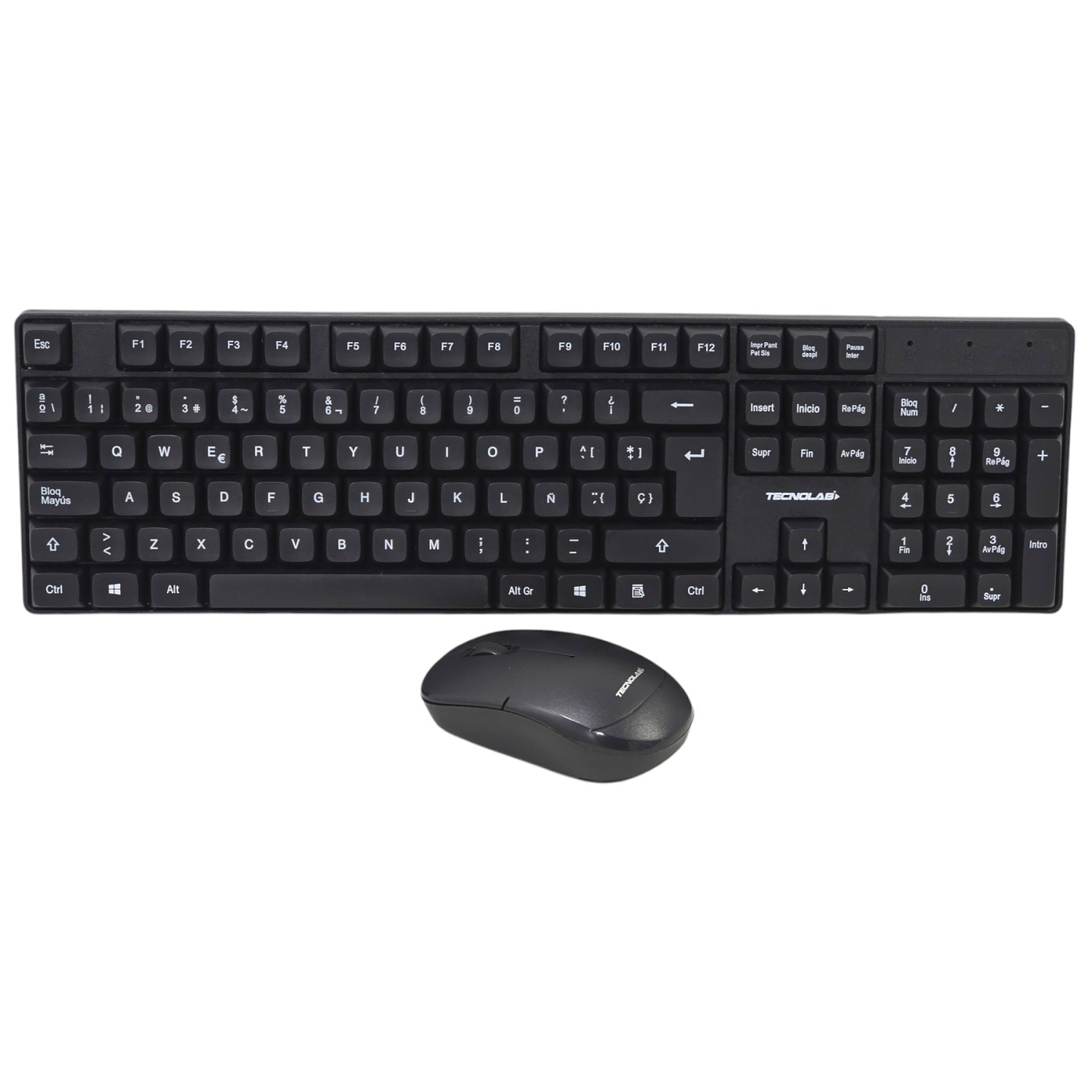 Kit Combo Teclado y Mouse Inalámbrico Tecnolab TL645 1