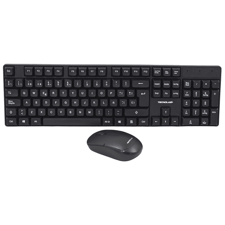 Kit Combo Teclado y Mouse Inalámbrico Tecnolab TL645 1