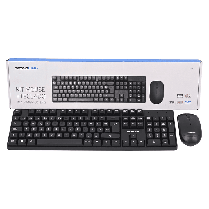 Kit Combo Teclado y Mouse Inalámbrico Tecnolab TL645 8