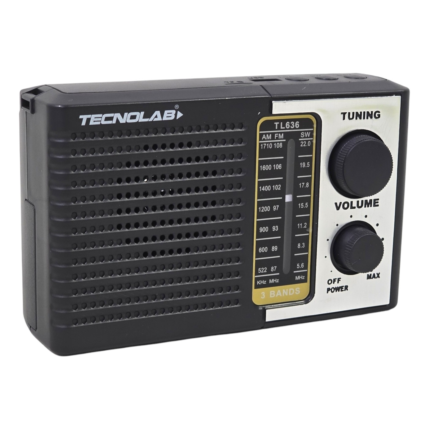 Radio Solar Recargable Tecnolab TL636 USB/SD 1