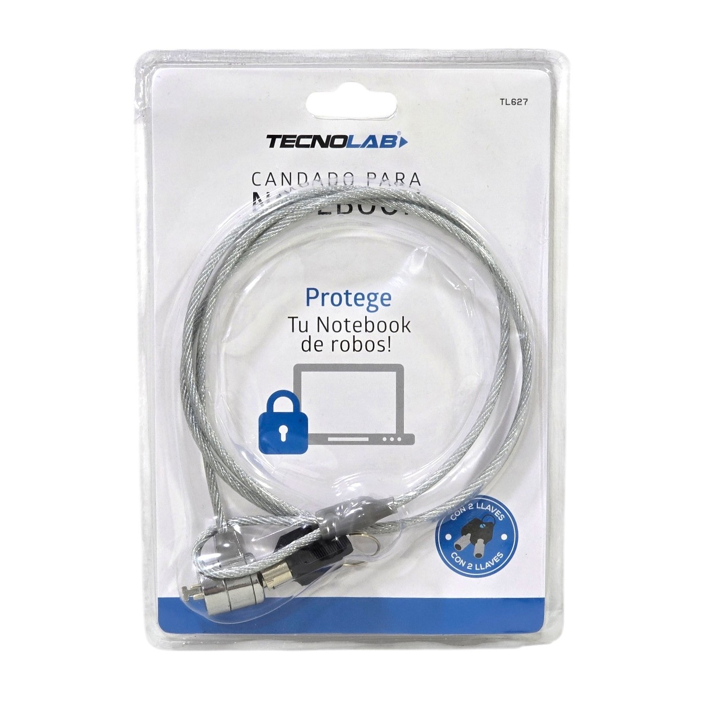 Candado Seguridad Notebook Tecnolab Con Llave TL627 1