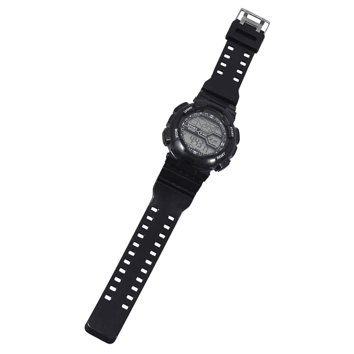 Reloj Deportivo Digital Negro Basic Alarma Cronometro 3