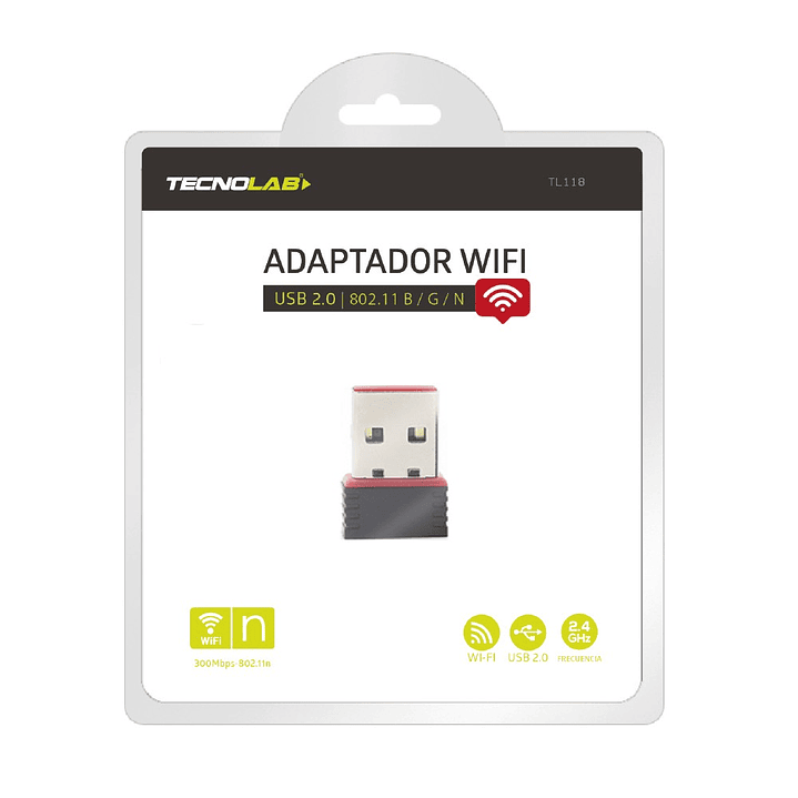 Adaptador Wifi Usb 2.0 150mbps Tecnolab TL118 3