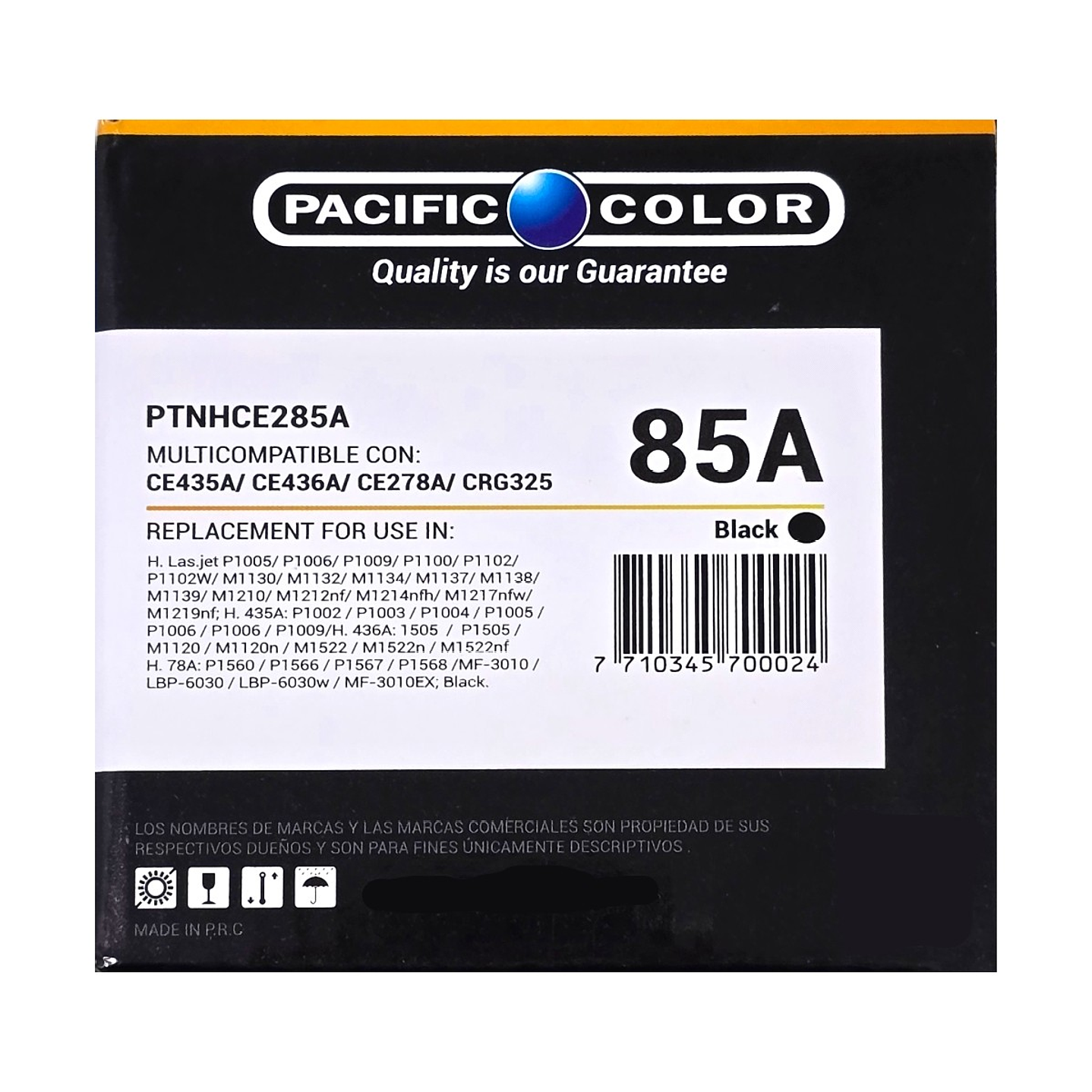 Toner Alternativo Pacific Color 85A CA285A CE435A CE436A CE278A CRF325 2
