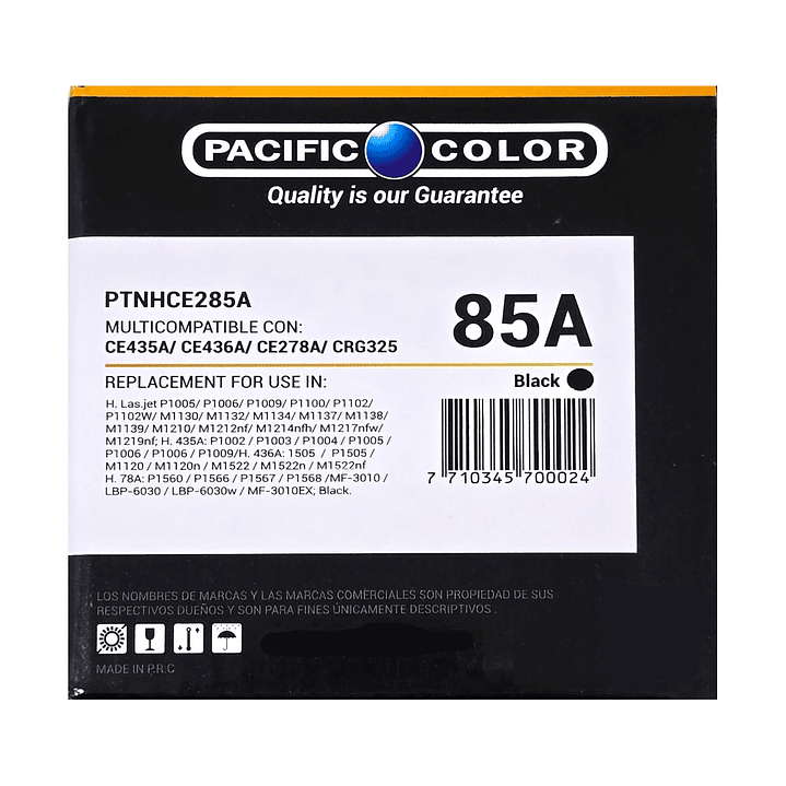Toner Alternativo Pacific Color 85A CA285A CE435A CE436A CE278A CRF325 2