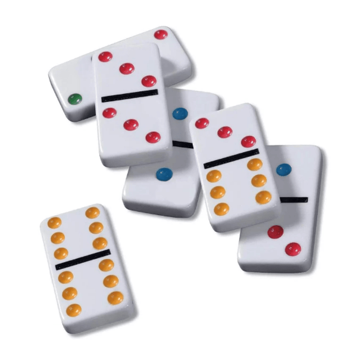 Juego de Domino 28 Pz Double Six Puntos Colores 12036 6