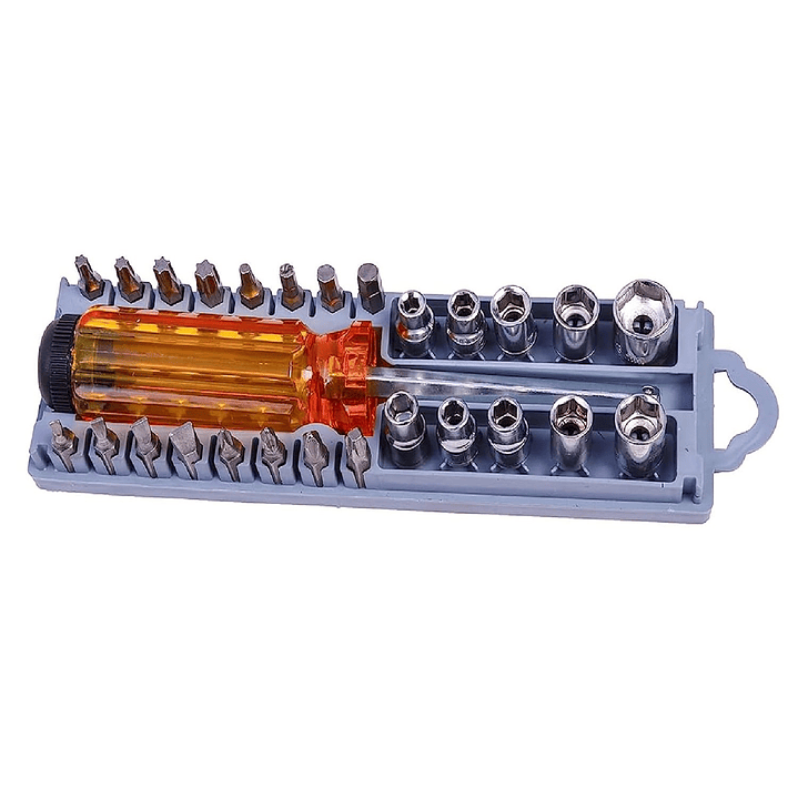 Set Destornillador y Dados 28 pcs en 1 CQ-220 1