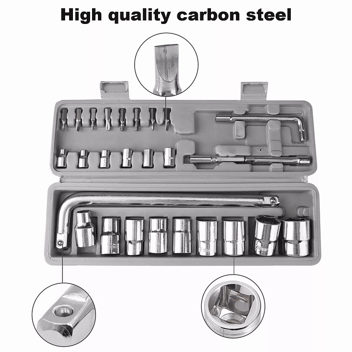 Juego Caja Dados 27 pcs Hexagonales Métricos 2
