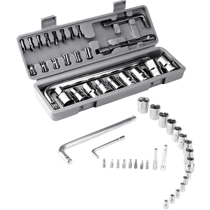 Juego Caja Dados 27 pcs Hexagonales Métricos 5