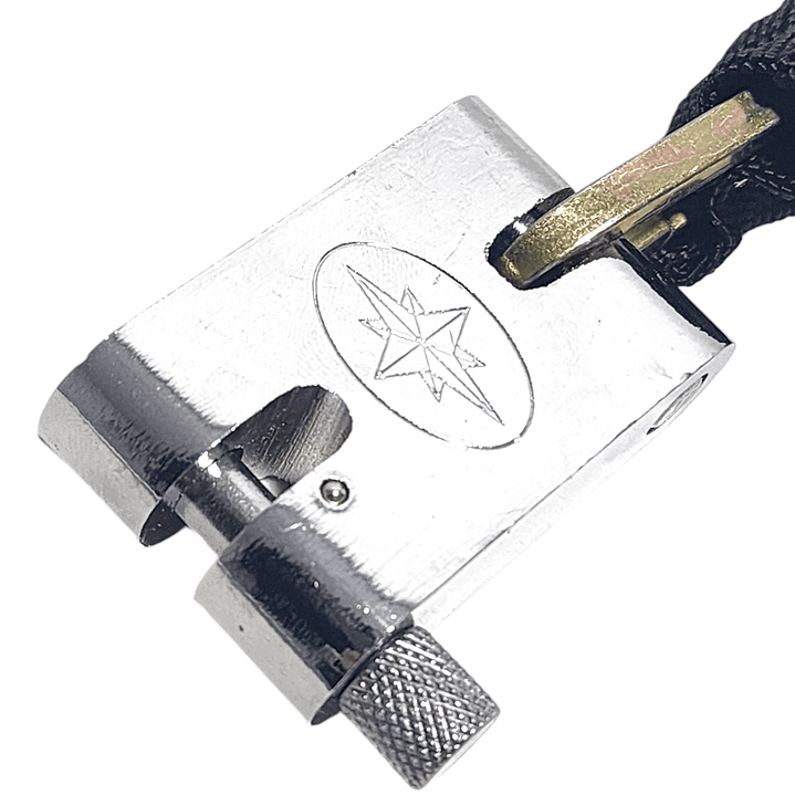 Cadena Candado Enfundada Antirrobo Bici Moto + 3 Llaves 5