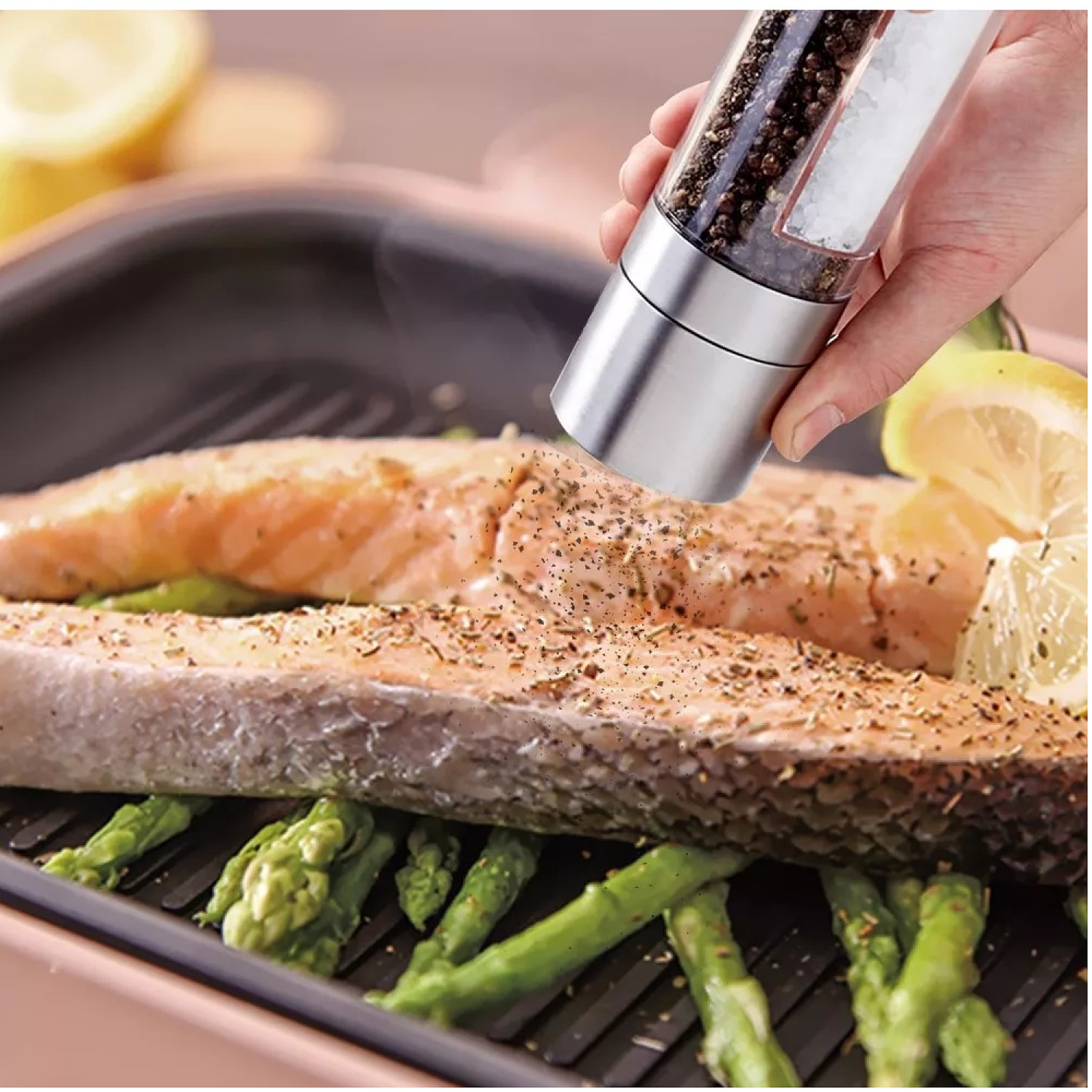 Molinillo Molino 2 en 1 Pimienta Sal Acero 14195 4