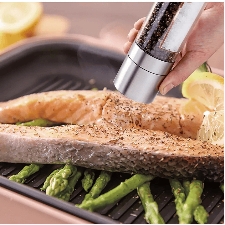 Molinillo Molino 2 en 1 Pimienta Sal Acero 14195 4