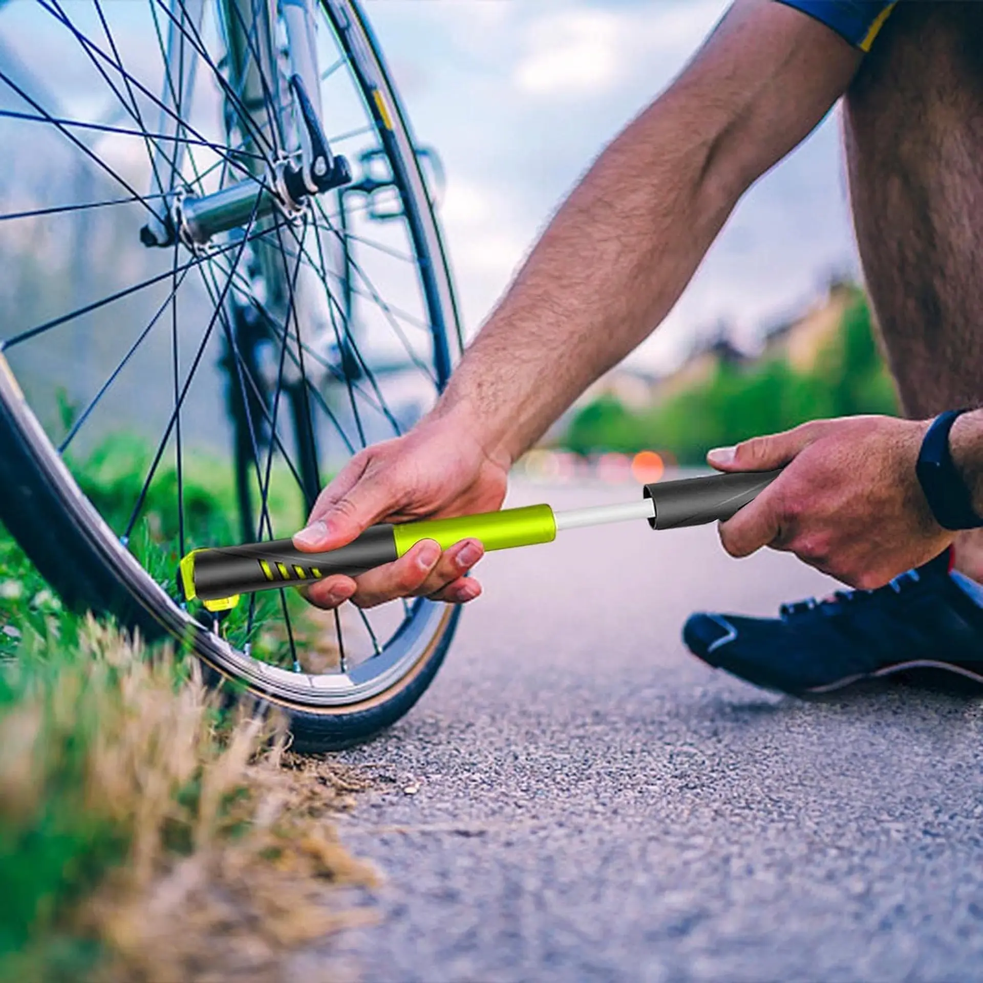 Mini Bombín Inflador Portátil Para Bicicletas 18097 3
