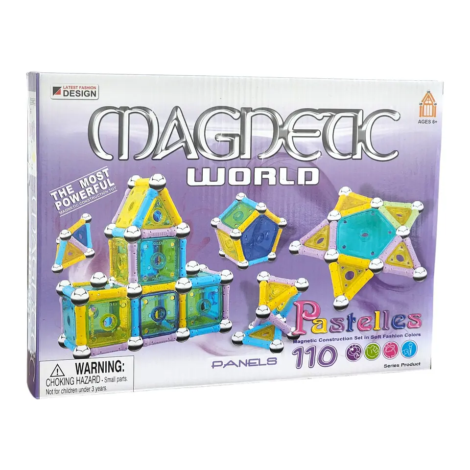 Juguete Didáctico de Construcción con imanes 110Pz 51007 1
