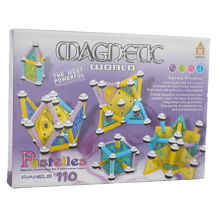 Juguete Didáctico de Construcción con imanes 110Pz 51007 2