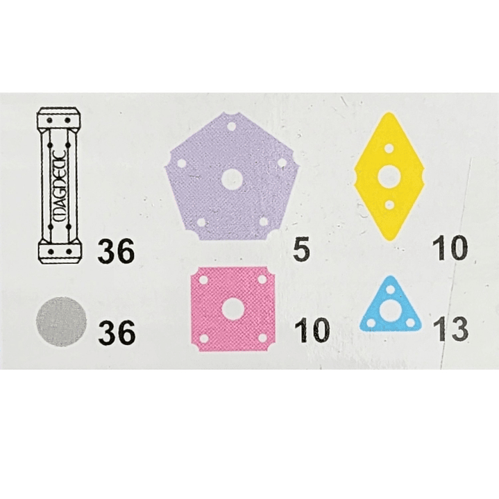 Juguete Didáctico de Construcción con imanes 110Pz 51007 4