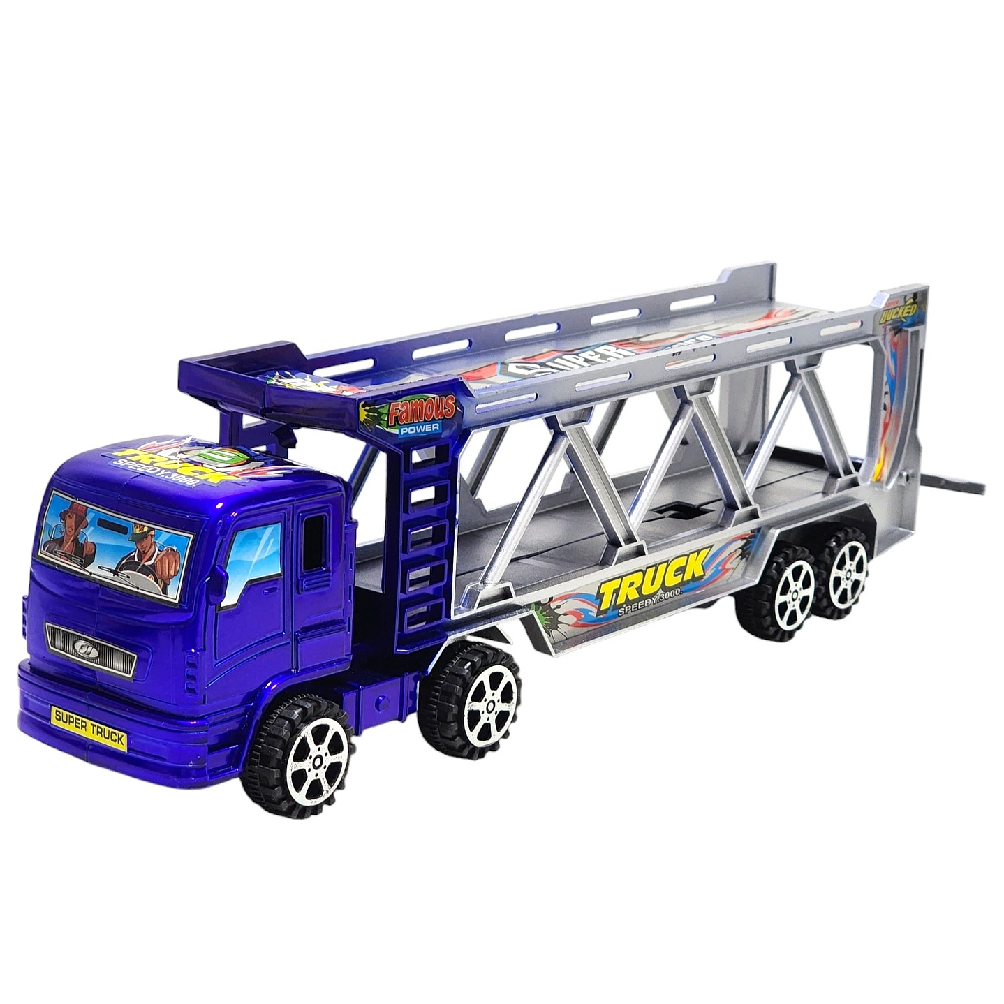 Camión Tráiler Transportador con Animales Juguetes 55173a 3