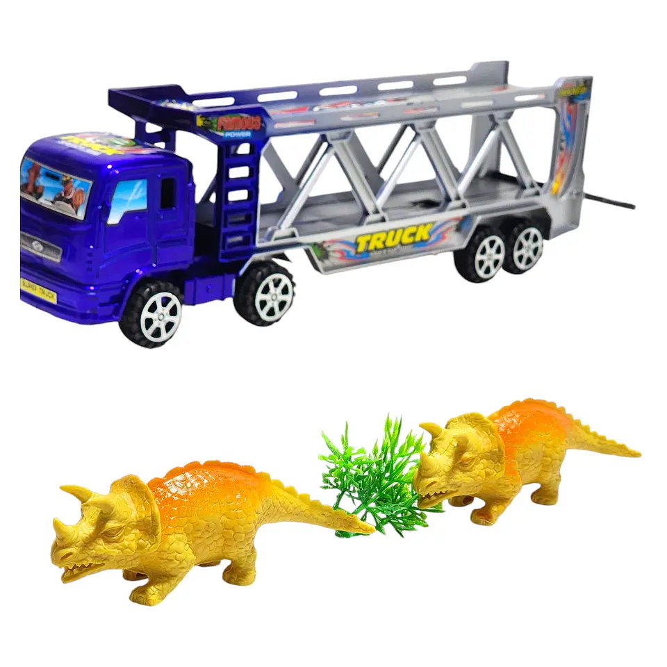 Camión Tráiler Transportador con Animales Juguetes 55173a 6