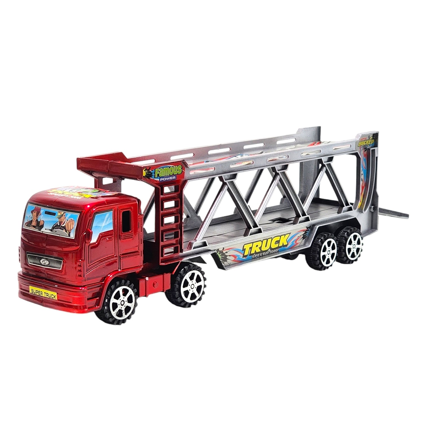 Camión Tráiler Transportador con Animales Juguetes 55173r 3