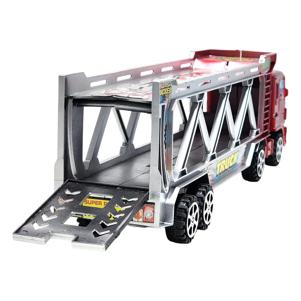 Camión Tráiler Transportador con Animales Juguetes 55173r 4