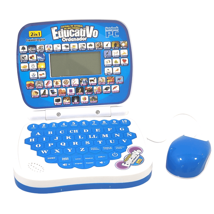 Mini Laptop Educativa Interactiva Esp / Inglés Niños 55359 1