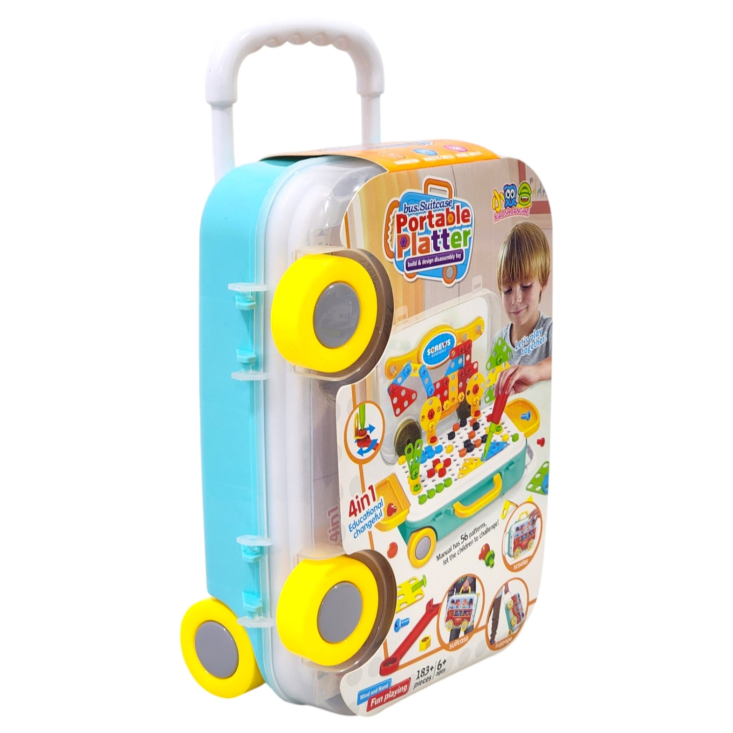 Juego de Habilidades Maleta Portátil 183pz para Armar 55534 8