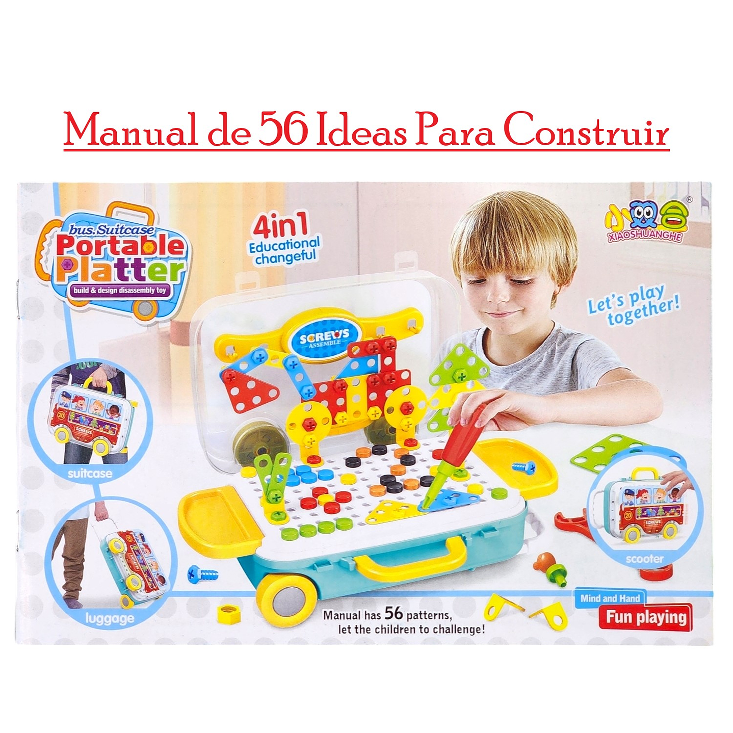 Juego de Habilidades Maleta Portátil 183pz para Armar 55534 9