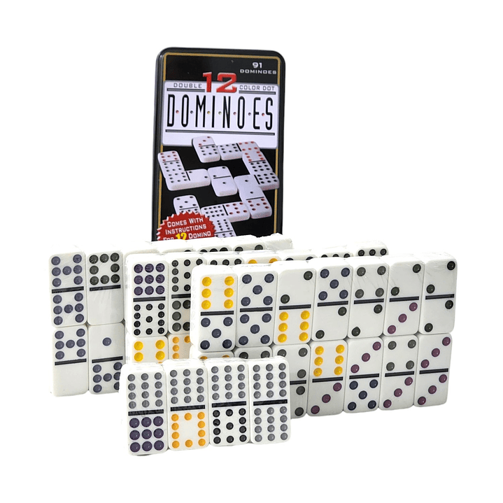 Juego de Domino 91 Pz Doble 12 Profesional para 12 Jugadores 3