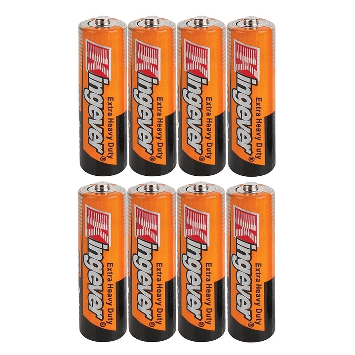Pack 8 Pilas Kingever AA Carbon Battery R6 3