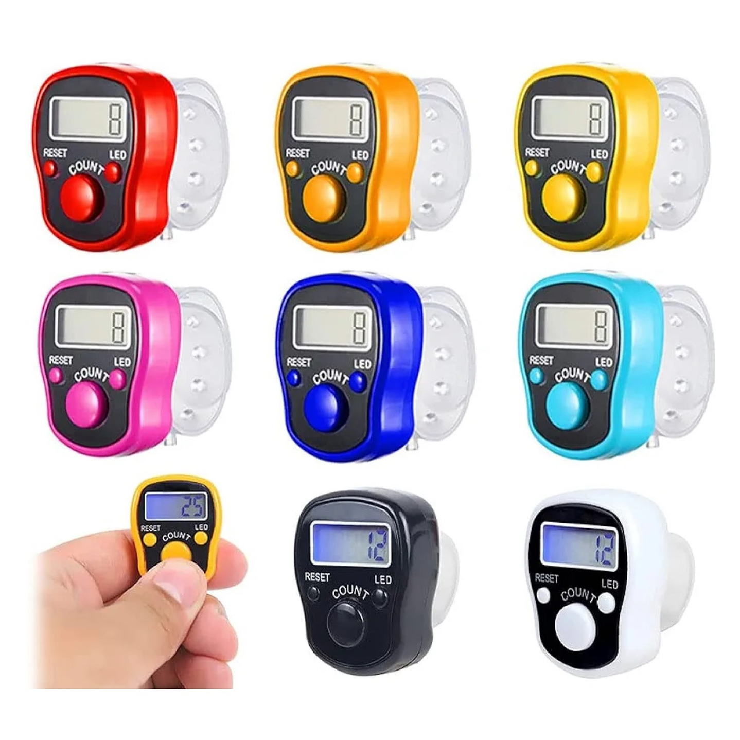 Contador Manual Digital Ajustable con Luz Tipo Anillo 10744 1