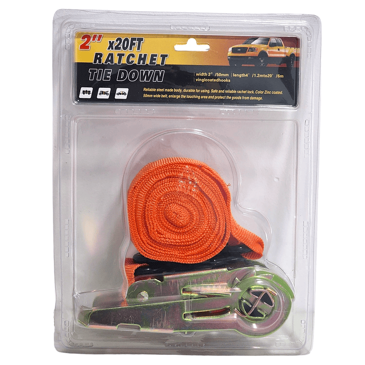 Eslinga de Amarre con trinquete 2″ x 20ft 6 Metros 12238 2