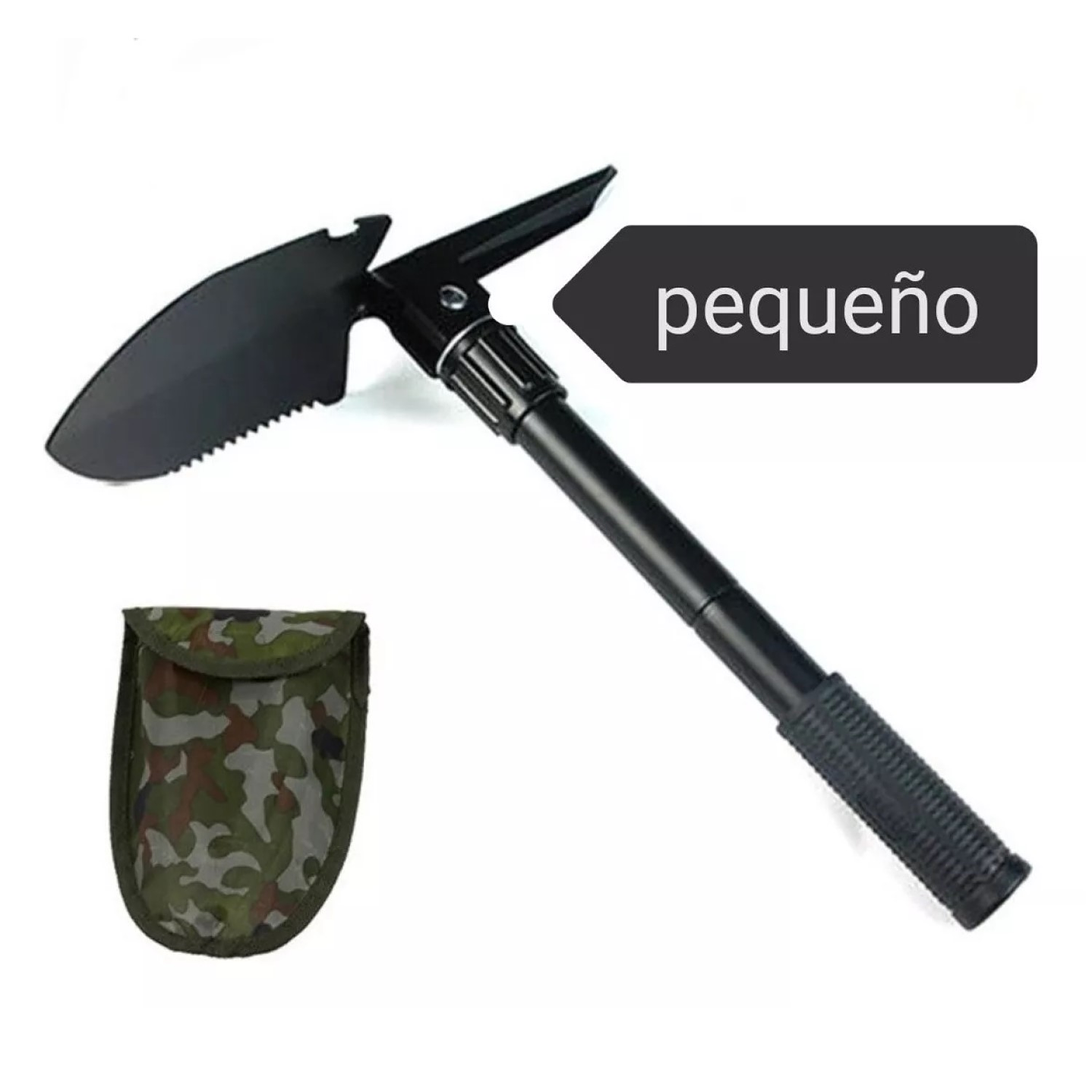 Mini Pala Plegable portátil Multiusos Negra 12455 3